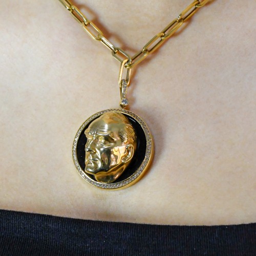 ATATÜRK BÜSTÜ KOLYE 14 AYAR A051608  ATATÜRK BÜSTÜ KOLYE 14 AYAR A051608