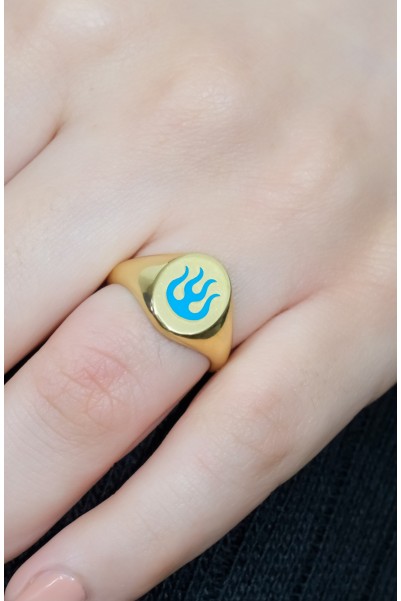 ALEV MOTİFLİ YÜZÜK 14 AYAR A051702