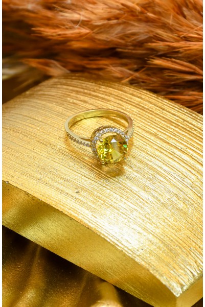 ÜÇTAŞ YÜZÜK 14 AYAR A051706