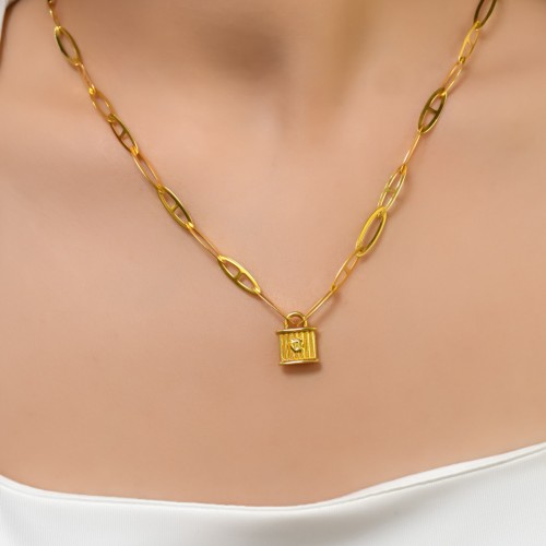 KİLİT KOLYE 22 AYAR A051722