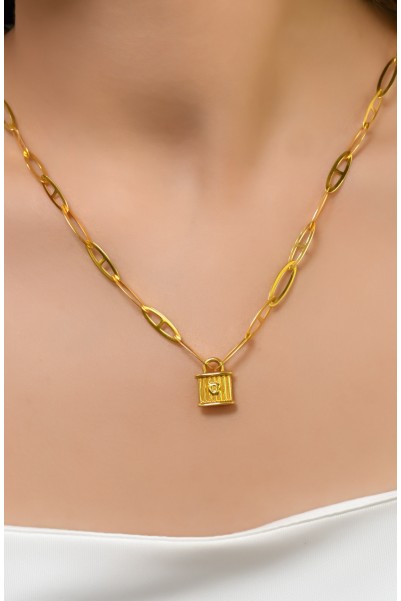 KİLİT KOLYE 22 AYAR A051722 KİLİT KOLYE 22 AYAR A051722