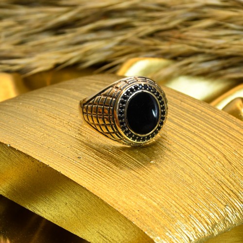 ZİRKON TAŞLI ERKEK YÜZÜK 14 AYAR A052162 ZİRKON TAŞLI ERKEK YÜZÜK 14 AYAR A052162