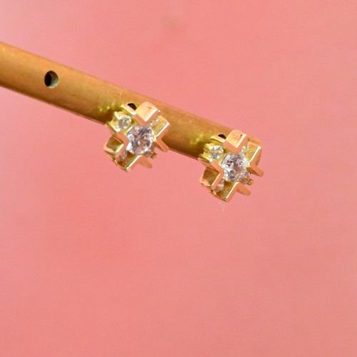 TAŞLI KÜPE 14 AYAR A052240 TAŞLI KÜPE 14 AYAR A052240