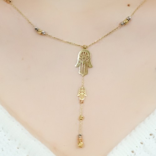 DORİKALI FATMA ANA ELİ KOLYE 14 AYAR A052292 DORİKALI FATMA ANA ELİ KOLYE 14 AYAR A052292