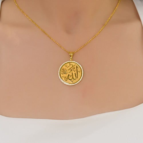 ALLAH YAZILI KOLYE 22 AYAR A052339