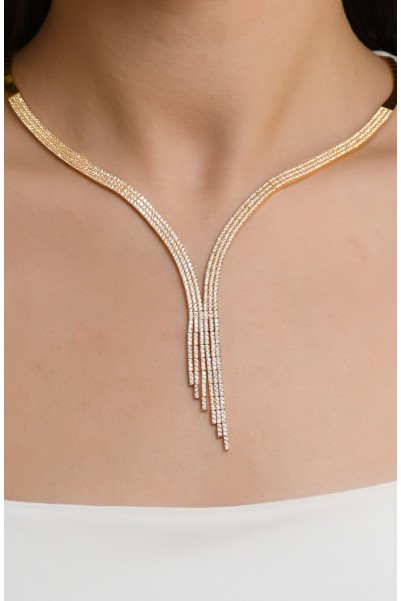 SU YOLU GERDANLIK 22 AYAR A052350