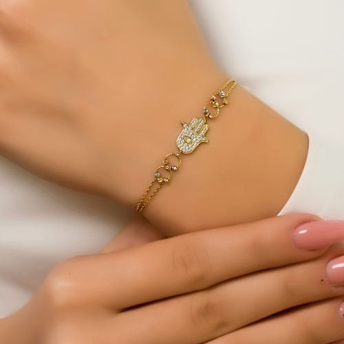 DORİKALI FATMA ANA ELİ BİLEKLİK 14 AYAR A052423 DORİKALI FATMA ANA ELİ BİLEKLİK 14 AYAR A052423