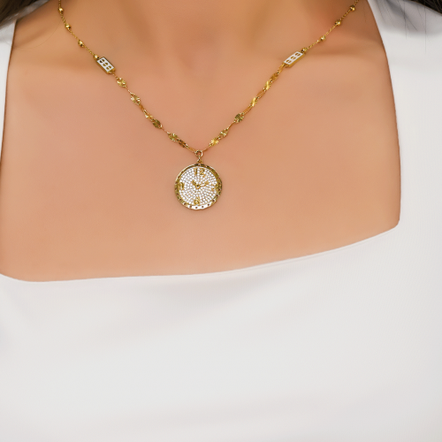 SAAT TASARIM KOLYE 14 AYAR A052634 SAAT TASARIM KOLYE 14 AYAR A052634