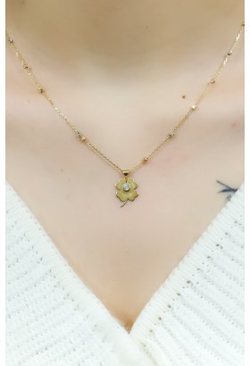 DORİKA ZİNCİRLİ YONCA KOLYE 14 AYAR A053267