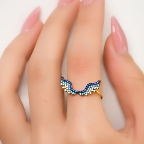 MELEK KANADI YÜZÜK 14 AYAR A053630 MELEK KANADI YÜZÜK 14 AYAR A053630