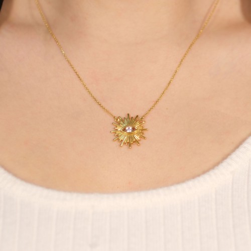 GÖZ GÜNEŞ KOLYE 22 AYAR A054486