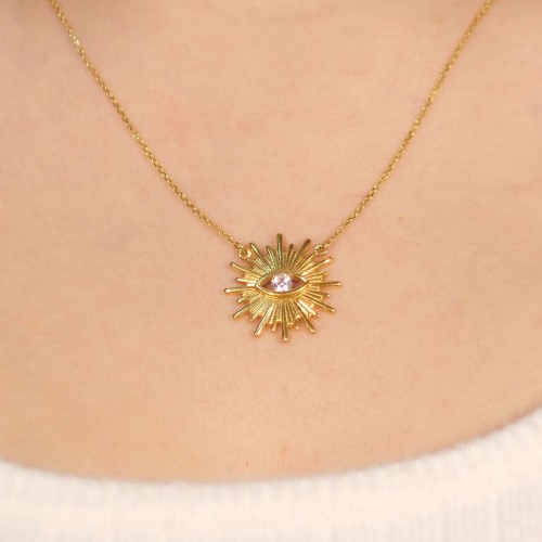 GÖZ GÜNEŞ KOLYE 22 AYAR A054486