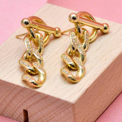 SÜZME ZİNCİR KÜPE 14 AYAR A054776 SÜZME ZİNCİR KÜPE 14 AYAR A054776