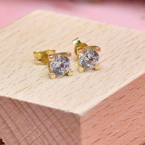 TEKTAŞ KÜPE 14 AYAR A055605 TEKTAŞ KÜPE 14 AYAR A055605