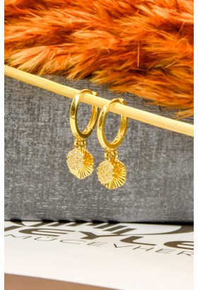 SALLANTI HALKA KÜPE 14 AYAR A056288 SALLANTI HALKA KÜPE 14 AYAR A056288