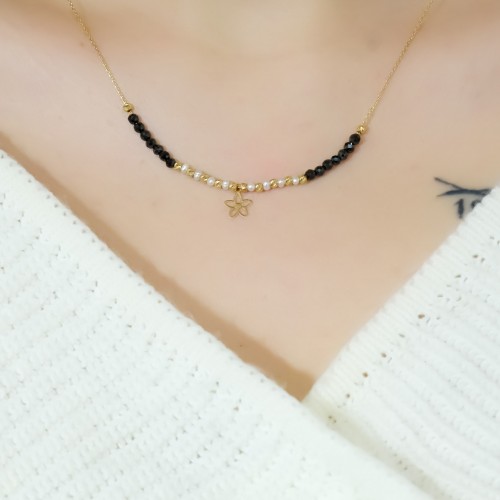 DORİKALI ÇİÇEK KOLYE 14 AYAR A056379 DORİKALI ÇİÇEK KOLYE 14 AYAR A056379