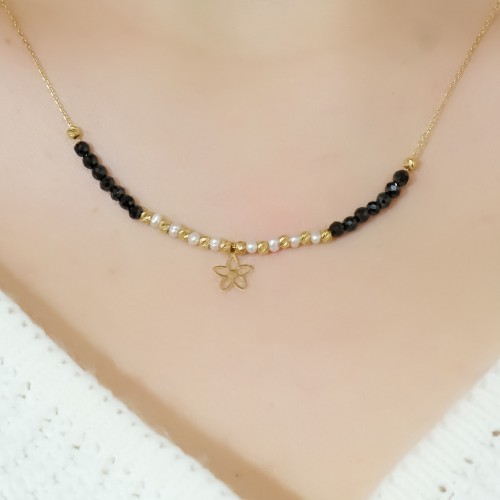 DORİKALI ÇİÇEK KOLYE 14 AYAR A056379 DORİKALI ÇİÇEK KOLYE 14 AYAR A056379