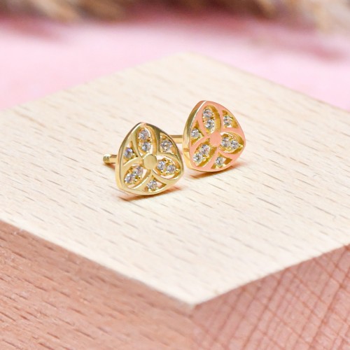 TAŞLI KÜPE 14 AYAR A056385 TAŞLI KÜPE 14 AYAR A056385