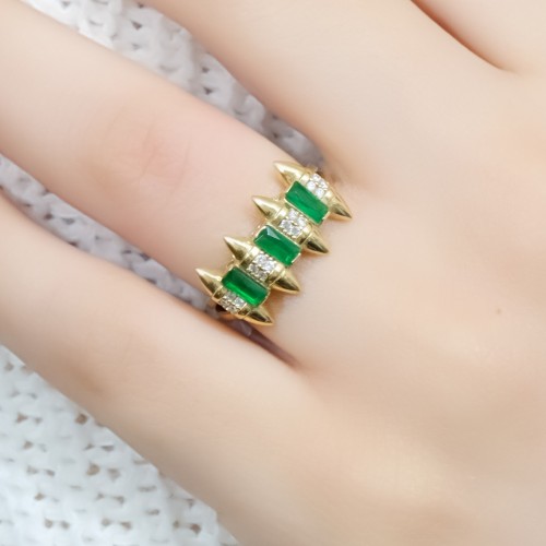 YEŞİL TAŞLI YÜZÜK 14 AYAR A056857 YEŞİL TAŞLI YÜZÜK 14 AYAR A056857