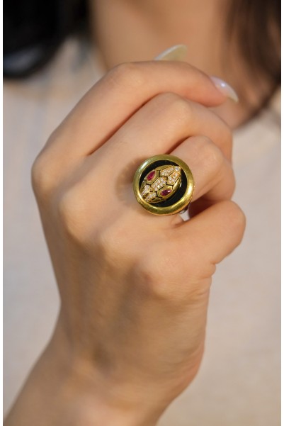 YILAN BAŞI YÜZÜK 22 AYAR A057044