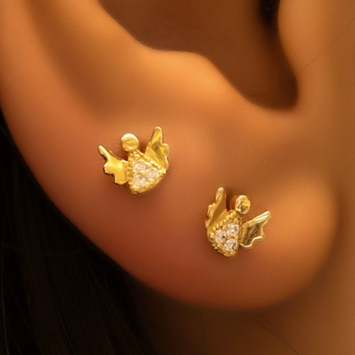 TAŞLI KÜPE 14 AYAR A057140 TAŞLI KÜPE 14 AYAR A057140