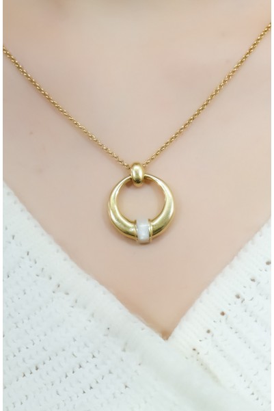 SEDEF MİNELİ BULGARİ KOLYE 14 AYAR A057513 SEDEF MİNELİ BULGARİ KOLYE 14 AYAR A057513