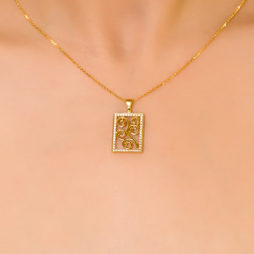 ÖZEL TASARIM KOLYE 22 AYAR A057660