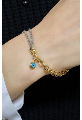 NAZAR BONCUKLU BİLEKLİK 14 AYAR A057727