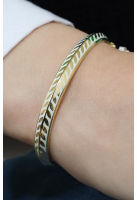 MİNELİ YAPRAK MODEL KELEPÇE 14 AYAR A057732 MİNELİ YAPRAK MODEL KELEPÇE 14 AYAR A057732