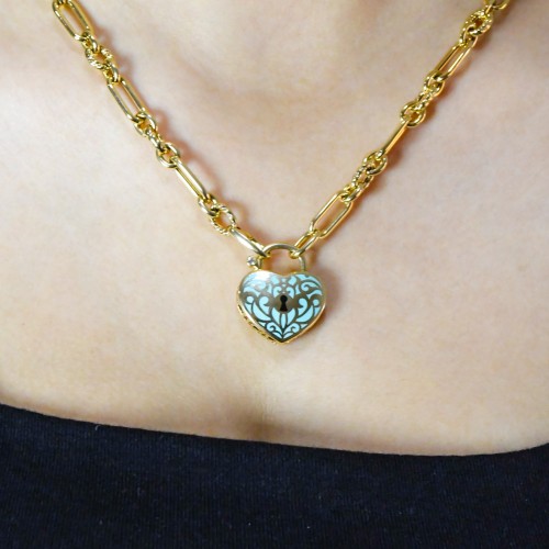 KALP KİLİT KOLYE 14 AYAR A057738 KALP KİLİT KOLYE 14 AYAR A057738