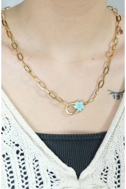 ATAÇ ZİNCİR ÇİÇEK KOLYE 14 AYAR A057740