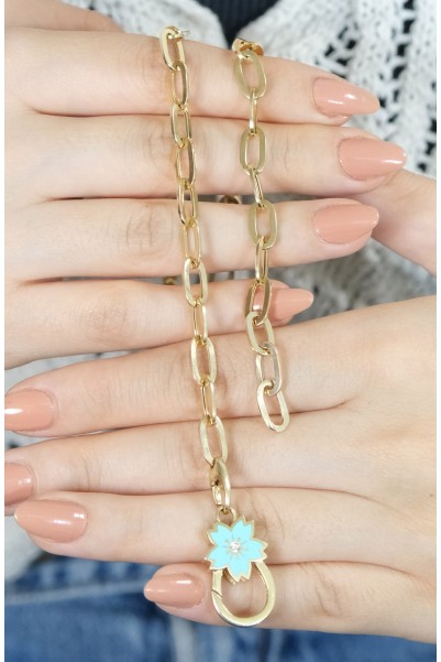 ATAÇ ZİNCİR ÇİÇEK KOLYE 14 AYAR A057740