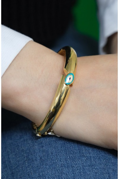 MİNELİ NAZAR BONCUK KELEPÇE 14 AYAR A057742