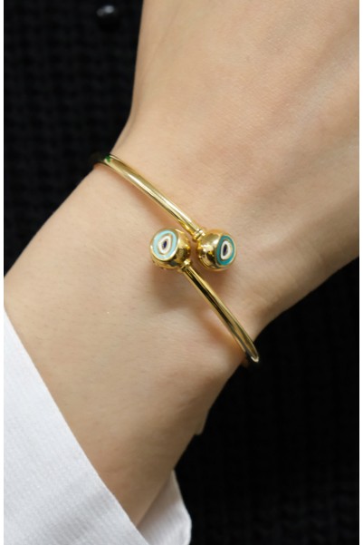 MİNELİ NAZAR BONCUK KELEPÇE 14 AYAR A057743 MİNELİ NAZAR BONCUK KELEPÇE 14 AYAR A057743