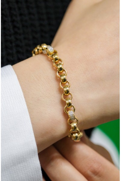 HALKA ZİNCİR BİLEKLİK 14 AYAR A057750