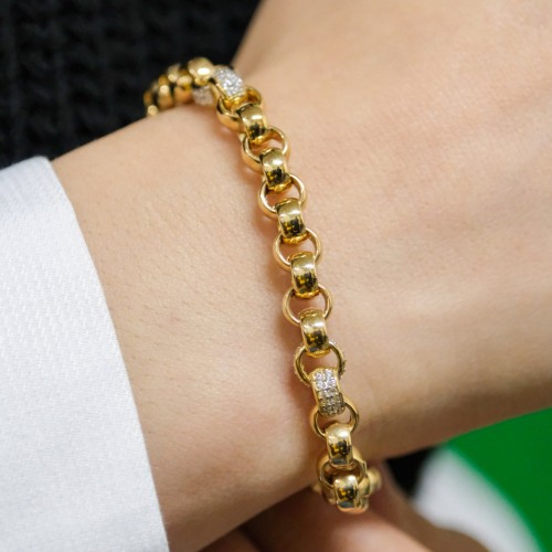 HALKA ZİNCİR BİLEKLİK 14 AYAR A057750 HALKA ZİNCİR BİLEKLİK 14 AYAR A057750