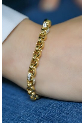 HALKA ZİNCİR BİLEKLİK 14 AYAR A057750