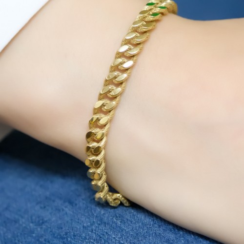 PULLU ZİNCİR BİLEKLİK 14 AYAR A057800 PULLU ZİNCİR BİLEKLİK 14 AYAR A057800