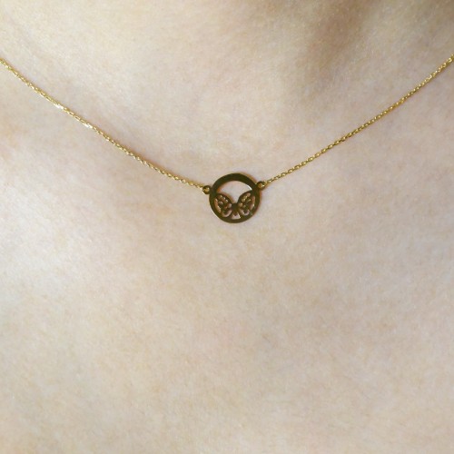 KELEBEK KOLYE 14 AYAR A058116 KELEBEK KOLYE 14 AYAR A058116