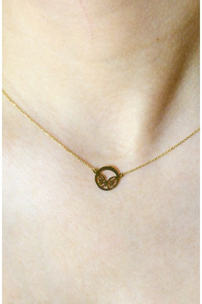 KELEBEK KOLYE 14 AYAR A058116 KELEBEK KOLYE 14 AYAR A058116