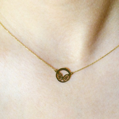 KELEBEK KOLYE 14 AYAR A058116 KELEBEK KOLYE 14 AYAR A058116