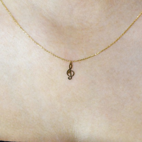 SOL ANAHTARI KOLYE 14 AYAR A058119 SOL ANAHTARI KOLYE 14 AYAR A058119