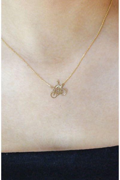 BİSİKLET SÜREN KADIN KOLYE 14 AYAR A058123 BİSİKLET SÜREN KADIN KOLYE 14 AYAR A058123