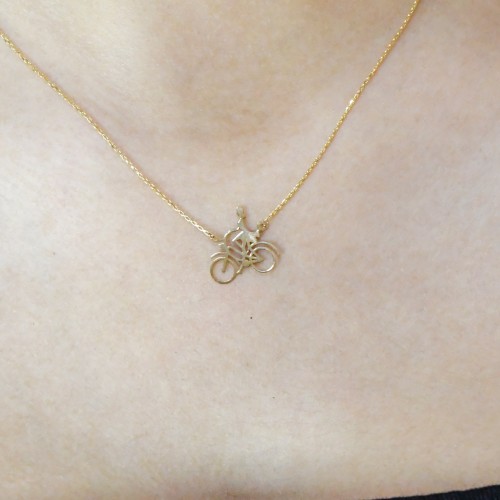 BİSİKLET SÜREN KADIN KOLYE 14 AYAR A058123 BİSİKLET SÜREN KADIN KOLYE 14 AYAR A058123