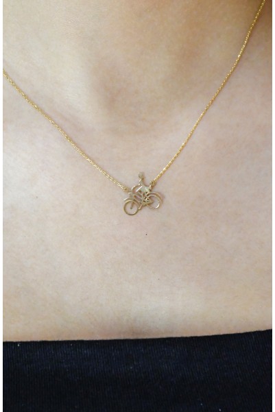 BİSİKLET SÜREN KADIN KOLYE 14 AYAR A058123 BİSİKLET SÜREN KADIN KOLYE 14 AYAR A058123