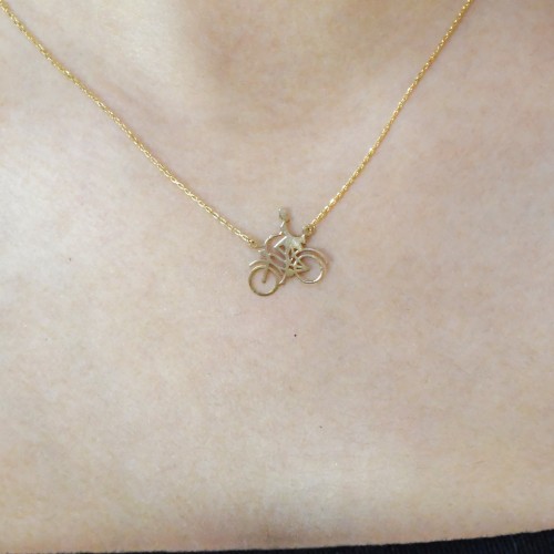 BİSİKLET SÜREN KADIN KOLYE 14 AYAR A058123 BİSİKLET SÜREN KADIN KOLYE 14 AYAR A058123