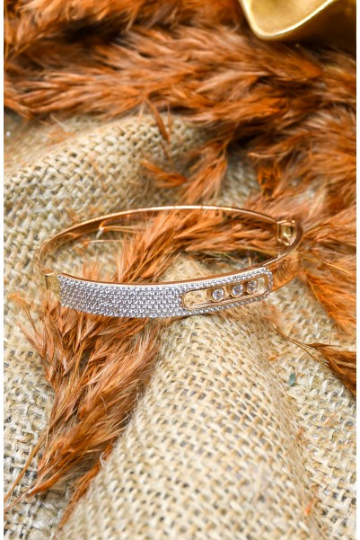 TAŞLI KELEPÇE BİLEKLİK 14 AYAR A058281 TAŞLI KELEPÇE BİLEKLİK 14 AYAR A058281