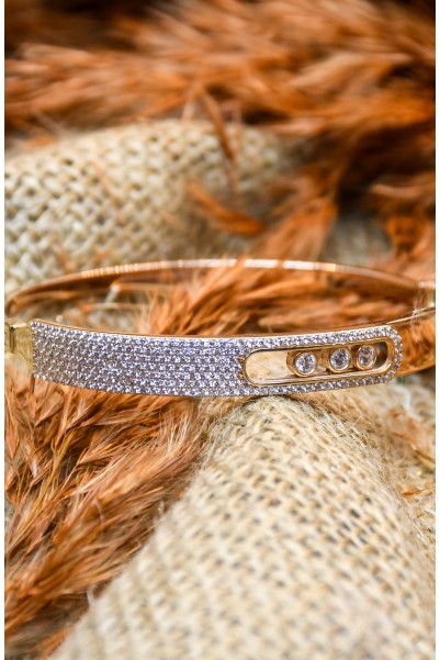 TAŞLI KELEPÇE BİLEKLİK 14 AYAR A058281 TAŞLI KELEPÇE BİLEKLİK 14 AYAR A058281