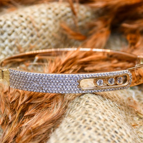 TAŞLI KELEPÇE BİLEKLİK 14 AYAR A058281 TAŞLI KELEPÇE BİLEKLİK 14 AYAR A058281