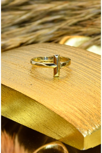 T MODEL YÜZÜK 14 AYAR A059190